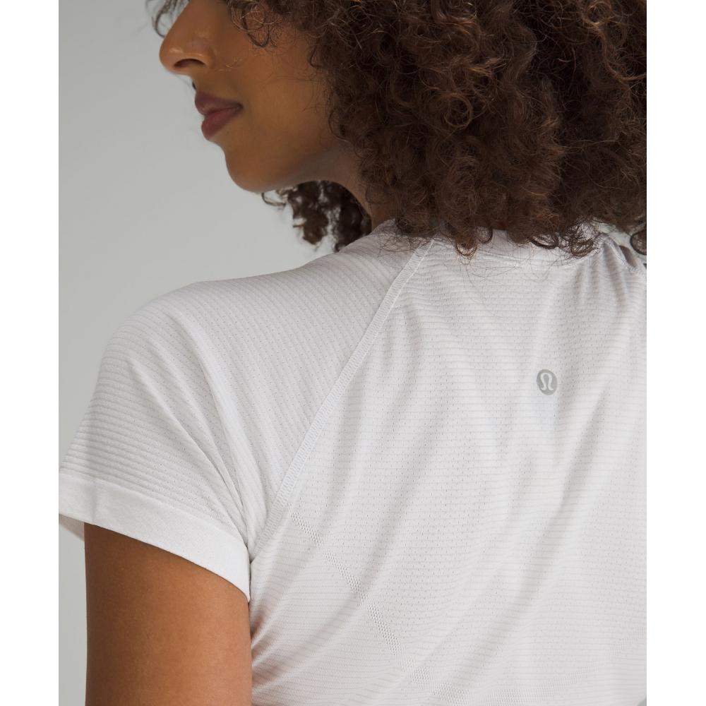 Lululemon Swiftly Tech Cropped Short Sleeve Shirt 2.0 White White