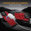 For iPhone 16 Pro Max Magnetic Case Lens Kickstand PC + TPU Shockproof Phone Cover