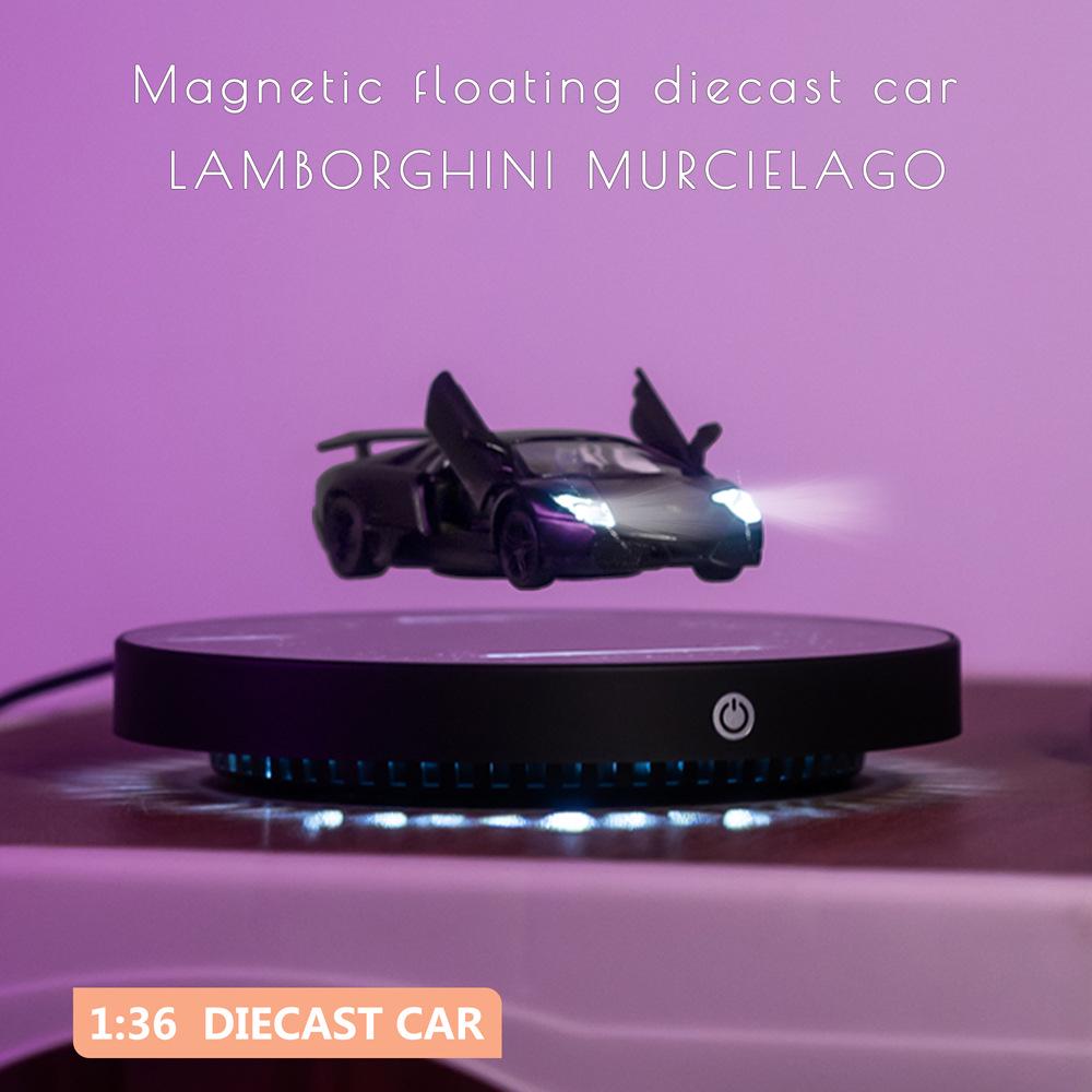 

1:36 Scale Magnetic Floating LED Car Model чёрный