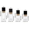 15-40Ml Empty Pump Bottle Glass Liquid Foundation Container Makeup Transparent Square Refillable Bottle Portable Pump Bottle