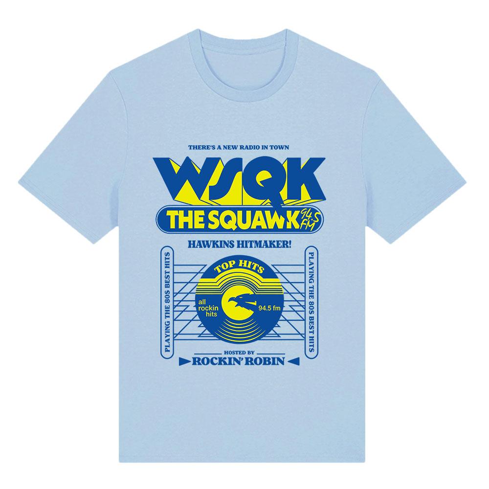 WSQK The Squawk 94.5 FM Μπλουζάκια Δώσε Με Τηλεμεταφορά Μπλουζάκια Αυτός ο Τόπος Χάλια Γραφικό Μπλουζάκι Βαμβακερά Κοντομάνικα T-shirts Streetwear