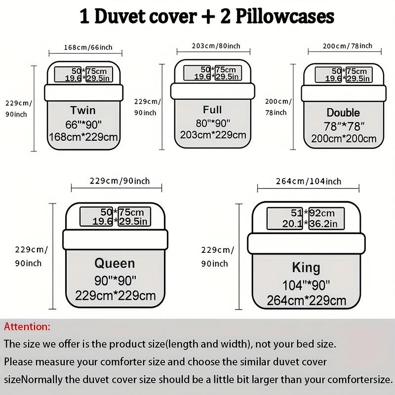 3pcs Polyester Duvet Cover Set (1*Duvet Cover + 2*Pillowcase, Without Core), Chinese Style Ink Painting Floral Bird Printed All