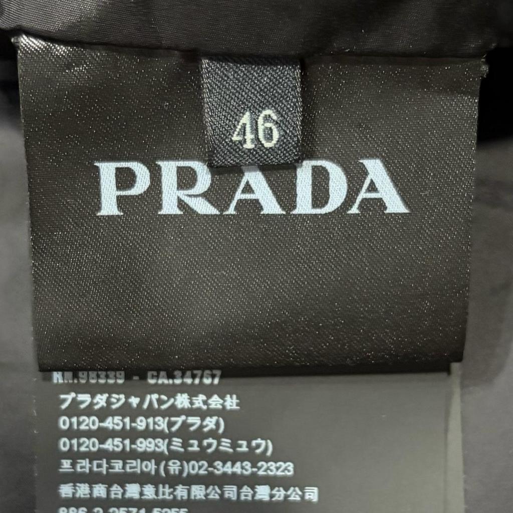 Prada 46 Nylon Jacket Jacket Black Men's Model SGA466