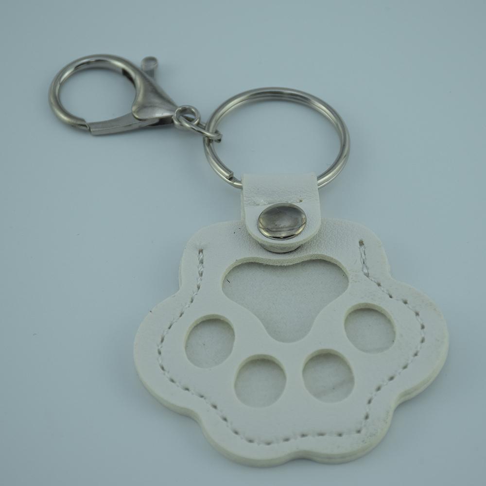 

Pet Hair Memorial Keychain PU Leather Keepsake Locket for Cat Dog Fur Pet Hair Hanging Accessories Storage Pendant Handbag белый