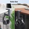 Space Saving Adjustable Headphone Mount Steel Built 360 Rotation for PC Gamers