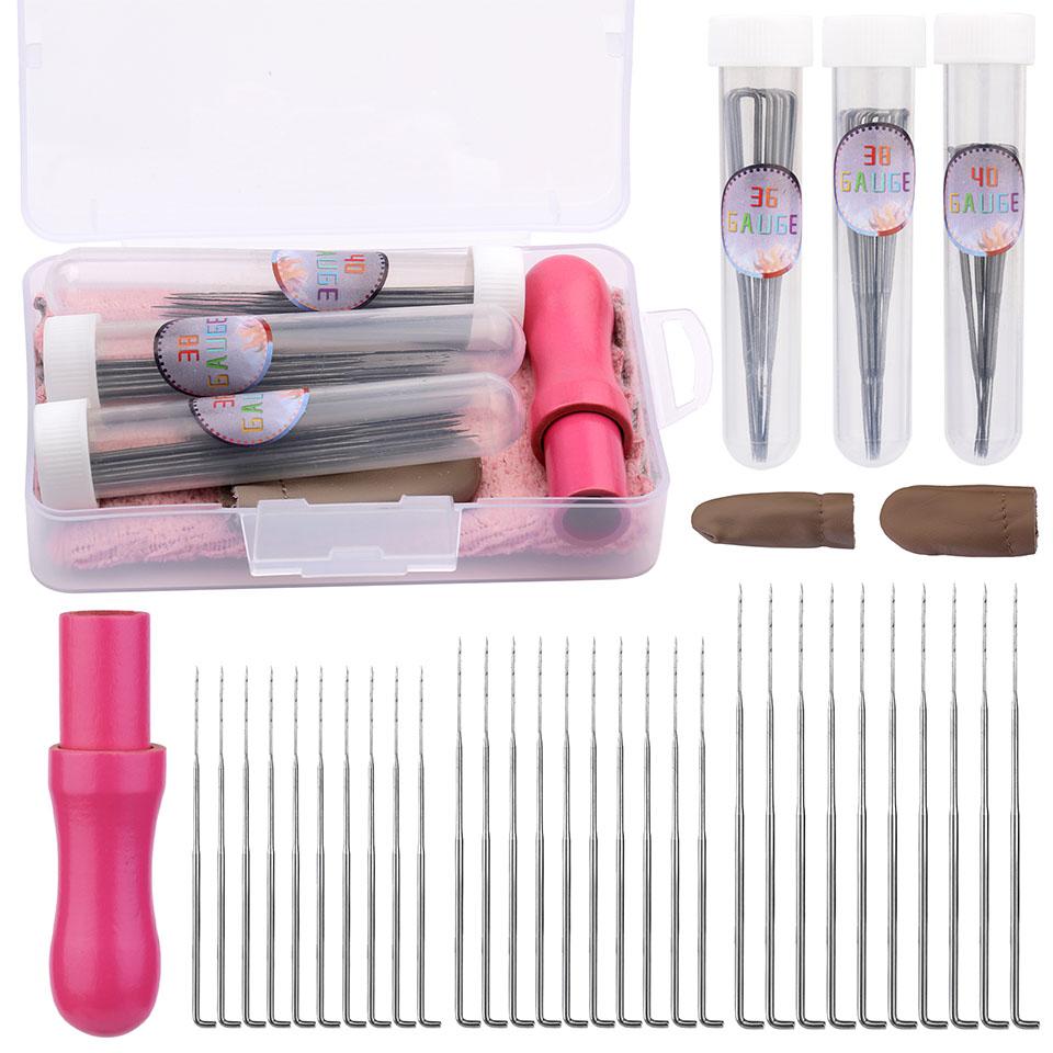 

Инструменты для валяния из игл, набор из 37 игл для валяния, принадлежности для валяния из игл 3 размеров с держателем для валяния из игл для поделок своими руками