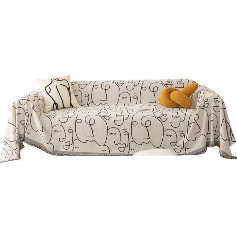 Chenille Sofa Towel Full Cover Cloth Four Seasons Universal Living Room Dustproof Sofa Cover Anti-Scratching Sofa Cushion