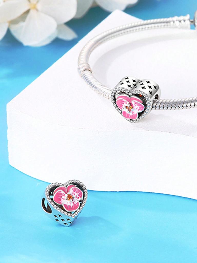 Flower Clips And Spacersbeads Charm Copper Plated Fit Charms Copperoriginal Bracelet For Jewelry Making Diy Charm