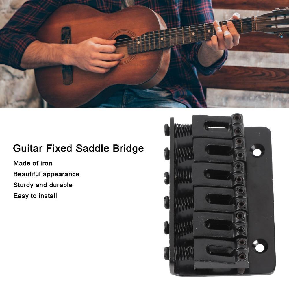 6 String Guitar Saddle Bridge Gold/Black/Silver Electric Guitar Parts Electric Guitar