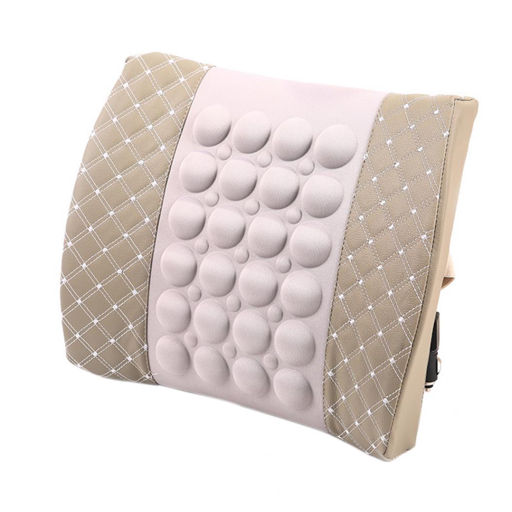 

Автомобильная электрическая массажная подушка, автомобильное сиденье, поддержка талии, поясничная подушка, массажер серый