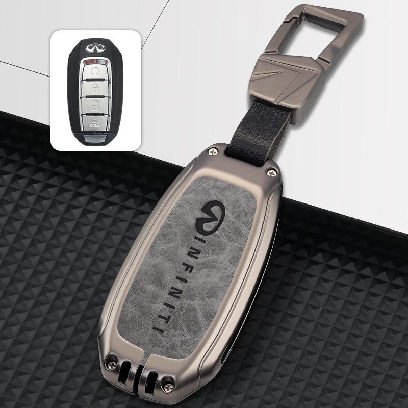Premium Infiniti QX50/Q50L/QX60 Women's Key Case with Decorative Buckle for 2022 Model