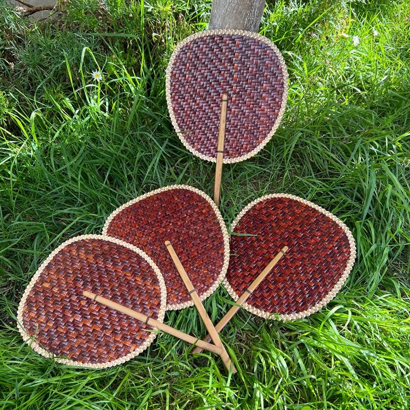 New Style Thai Personalized Handmade Bamboo Fan for Summer Cooling, Practical Household Hand-Held Fan
