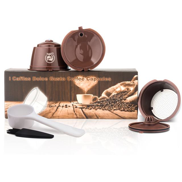 Reusable Coffee & Milk Foam Capsules For Nescafe Dolce Gusto Refillable Coffee Filter Latte Maker