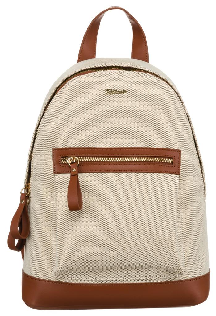 PTN CAN-05-5808 Nat-Brown Canvas Backpack