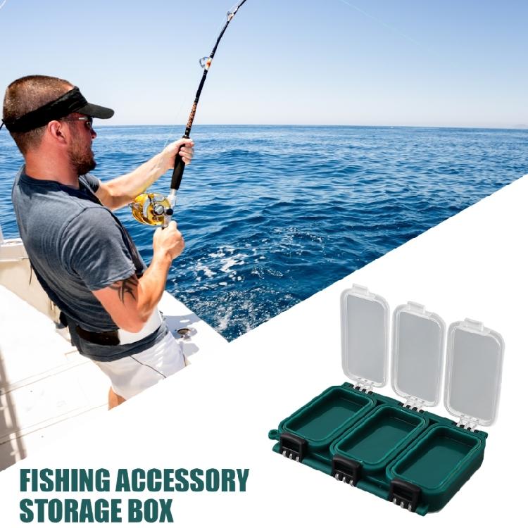 Tackle Box Multi Compartment Fishing Tackle Storage Box Visible Case Double Side Hooks Storage Container Case