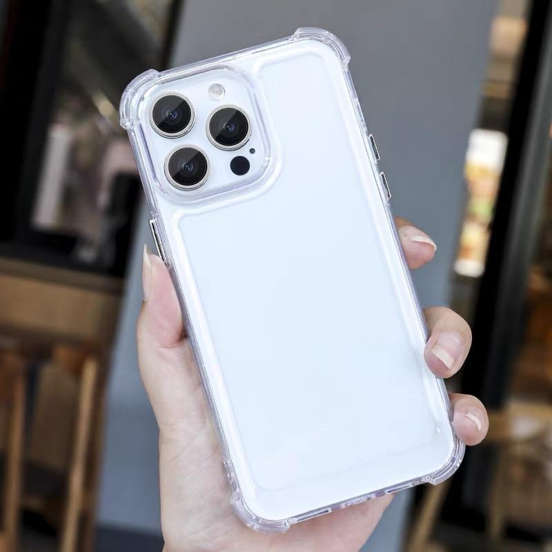 Plain Shockproof Clear Case For iPhone 17 16 15 14 13 12 11 Pro Max Mini 6 7 8 Plus SE For iphone 17 Air TPU Transparent Cover