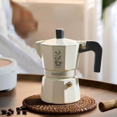 Double Valve Coffee Pot Italian Espresso Machine Household Coffee Pot Coffee Utensil Aluminum Alloy Material