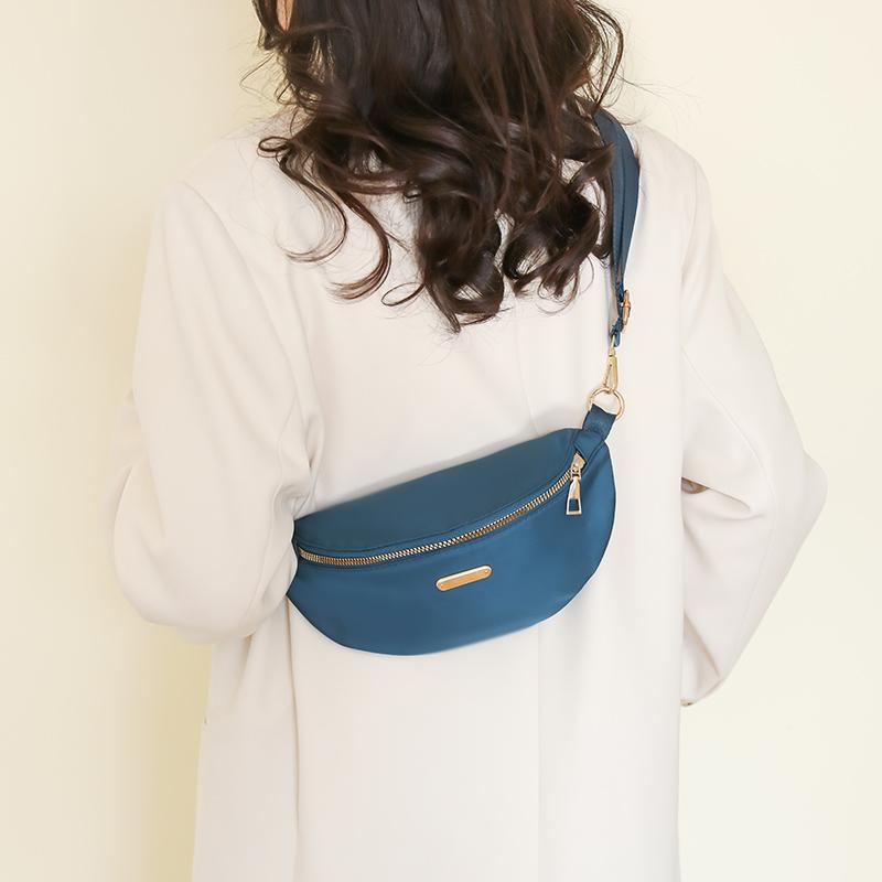 Ромбовидный рюкзак Женская сумка через плечо с буквенным принтом Дорожный рюкзак синий — фото 6