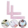2pcs Sewing Patchwork Quilting Ruler Plastic Garment Cutting Craft Scale Rule Drawing Supplies Sewing Accessories