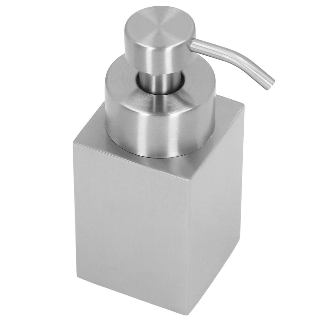 Ongwan Foaming Soap Dispenser, 304 Stainless Steel, Standing Soap Dispenser, Shower Gel Dispenser with PP Pump Head, for Bathroom, Kitchen, and Decora