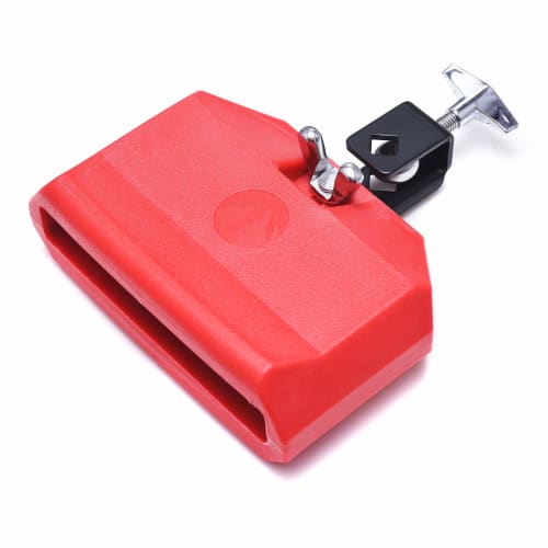 Jam Block, Plastic Musical Instrument Percussion Block, Latin Drum Instrument, Red