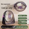 Portable USB Desktop Fan with U-shaped LED Light for Strong Wind Circulation