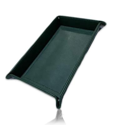Nicolde Leather Remote Storage Accessory Tabletop Scandinavian Miscellaneous Leather Tray Tray, Accessories, Keys, Watches, Rings, Control, Box,
