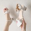 Sandals Women's Thick Heel Summer New Low Heel Small Versatile High Heels