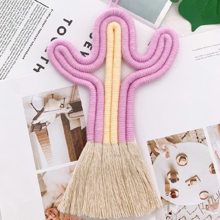 Teenager's Home DecorCactus-shape Wall Ornament Nordic Woven Wall Art Bohemian