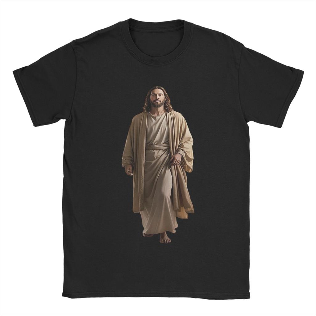 Jesus Coming Out Of My Cave TShirts for Unisex Funny 100 Cotton Tees Round Collar Short Sleeve T Shirts Plus Size Clothing