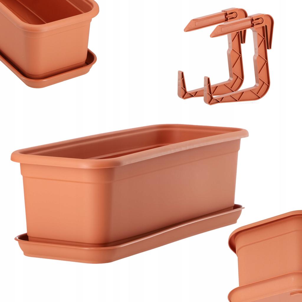 KADAX Balkonový truhlík Květináč s úchyty