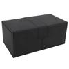 Card Deck Box with 3 Drawers Large Capacity Magnetic Closure PU Leather Game Card Storage Box for Holding Over 200