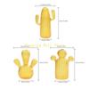 KX4B Cactus Shaped Flower Vase Glass Pen Bottle Flower Arrangement Home Decorations