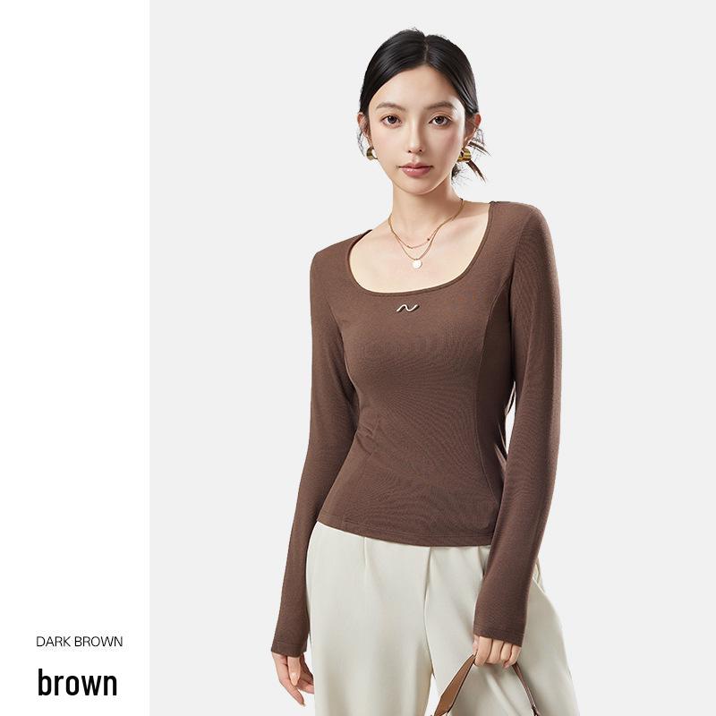 10A Antibacterial Women's Square Neck Thermal Base Layer – Autumn/Winter Slimming, High-Elastic, Fashion Underwear