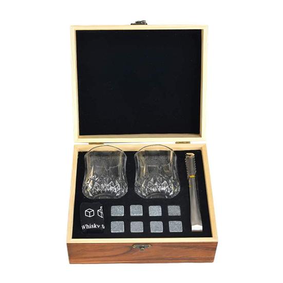 

1 комплект износостойких камней для виски, идеальные подарки, металлическая многоразовая чашка для гладкого вина, крутого камня чёрный