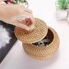 Wicker Rattan Storage Basket Rattan Decorative Storage Box Decorative Organizer  Key Storage