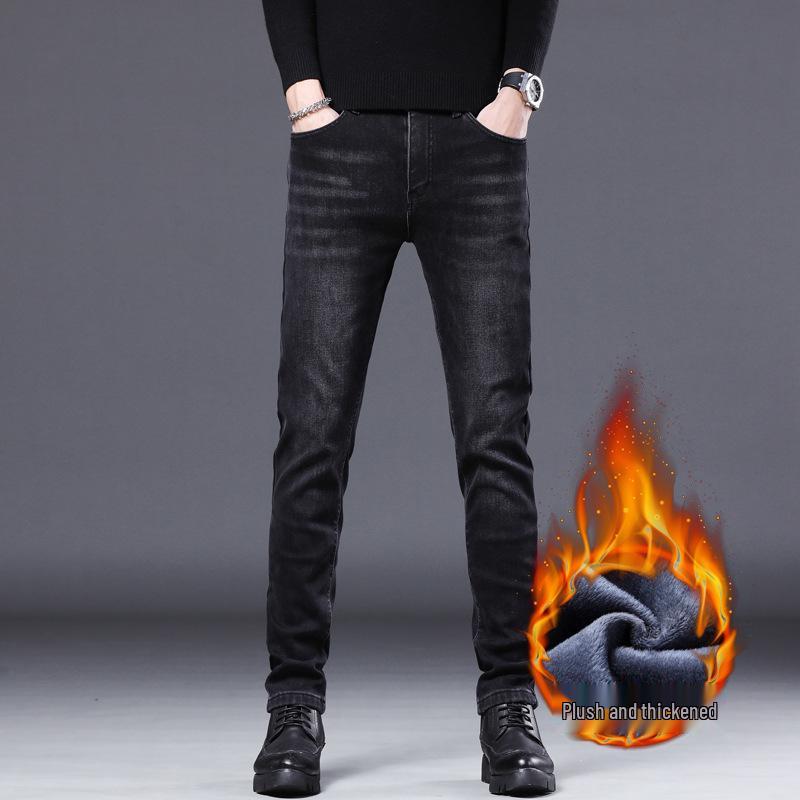 

Мужские черные джинсы слим-фит высокой эластичности - Коллекция осень/зима 2021 30