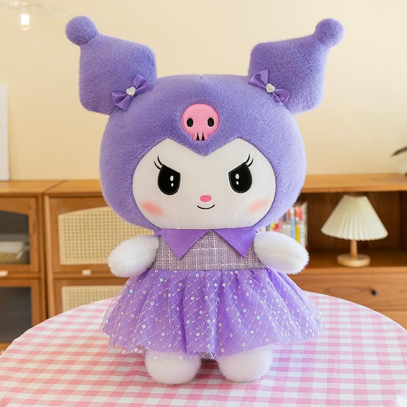 Sanrio My Kuromi Melody Kawaii Plush Toys Cartoon Girls Holiday Dolls Gifts