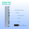 USB C Hub 7 in 1 HDMI 4K Type C Adapter OTG Thunderbolt 3 Dock PD TF SD Macbook iPad XPS Surface Laptop Compatibility