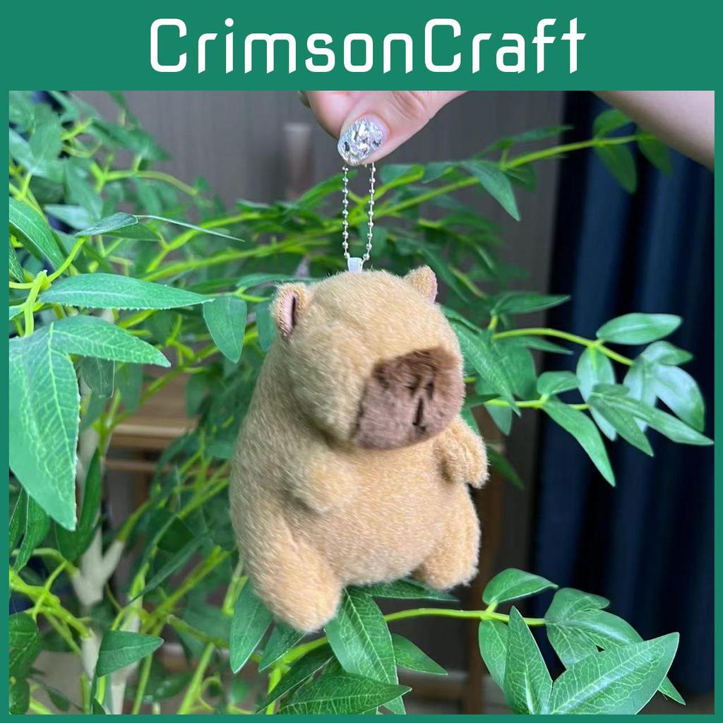 Charming Capybara Plush Keychain Super Soft Animal Pendant Ideal For Gifts