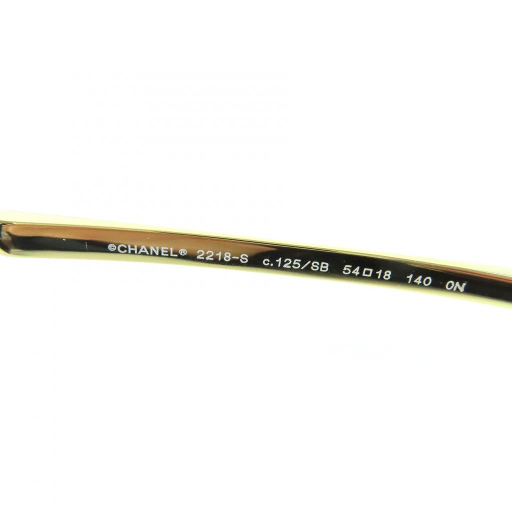 Gafas CHANEL Impecables Marca COCO Forma Redonda Denim dorado Mujer 2218-S Usado