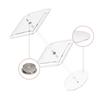 9.88 X 8.31 X 0.83 Inches 360 Rotating Glasses Rack Eyeglass Display Stand Hassle-Free Assembly Modern Elegant Look