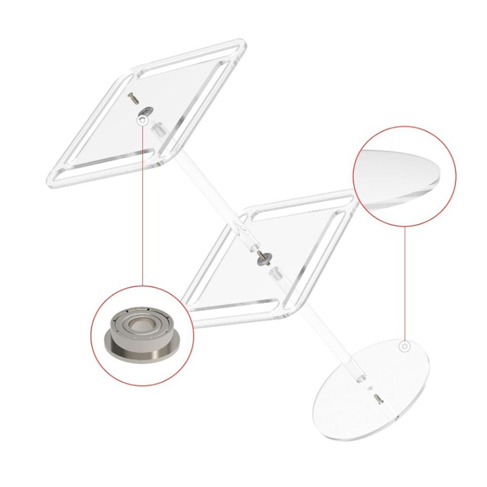 9.88 X 8.31 X 0.83 Inches 360 Rotating Glasses Rack Eyeglass Display Stand Hassle-Free Assembly Modern Elegant Look
