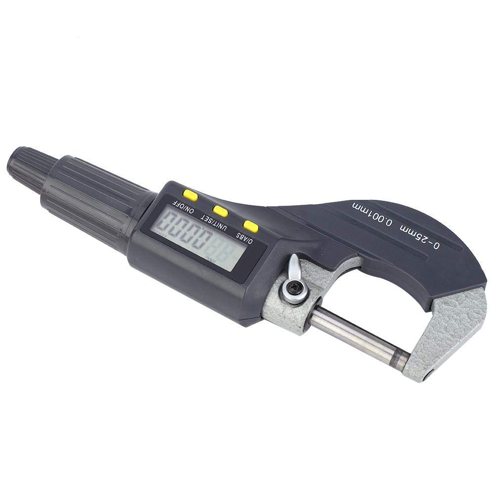Digital Micrometer 0.00005"/0.001mm Outside Micrometer Caliper Electronic Digimatic Micrometer Thickness Measuring Resolution Thickness with