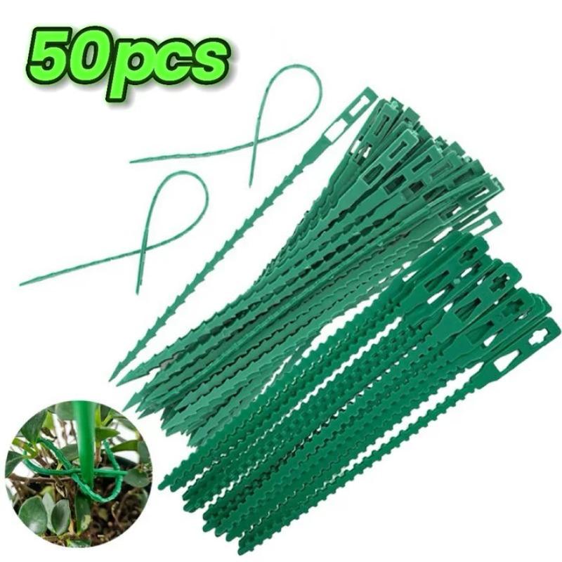

13cm Plastic Plant Tie Adjustable and Reusable Use for Climbing Garden Trees Supporting Grape and Tomato Stem Clips