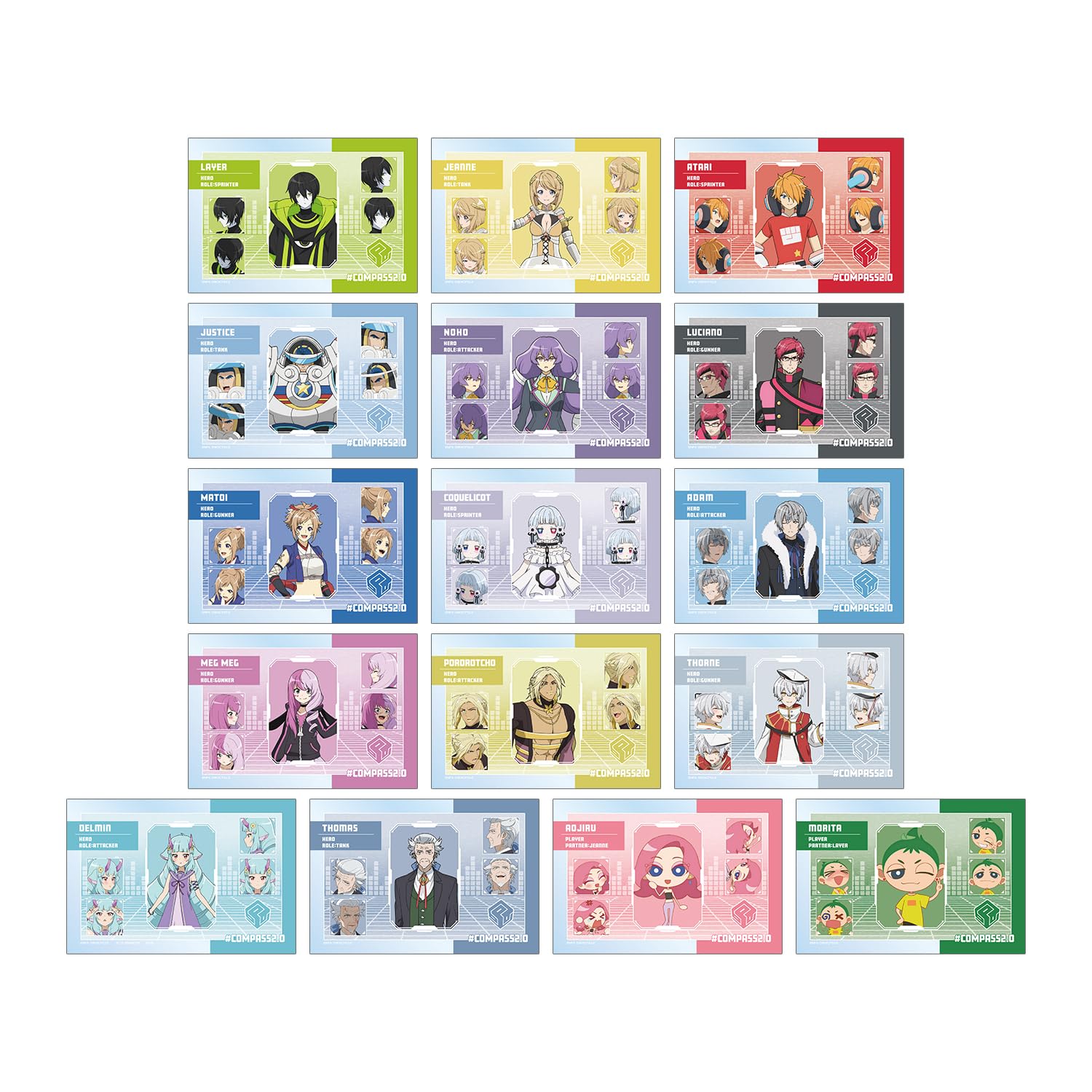 

Compass Combat Providence Analysis System Trading Clear Cards Box 2.0 ver.B 16-Piece