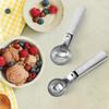 1pc A Stainless Steel Ice Cream and Fruit Scoop, A Durable Spherical Digger Suitable for Watermelon, Cantaloupe, and Papaya,Ice Cream and Fruit Scoop.