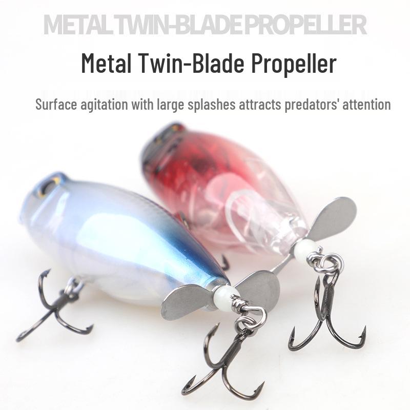 Long Cast Surface Lure: Floating Propeller Bait for Bass, Crucian Carp, Black Fish