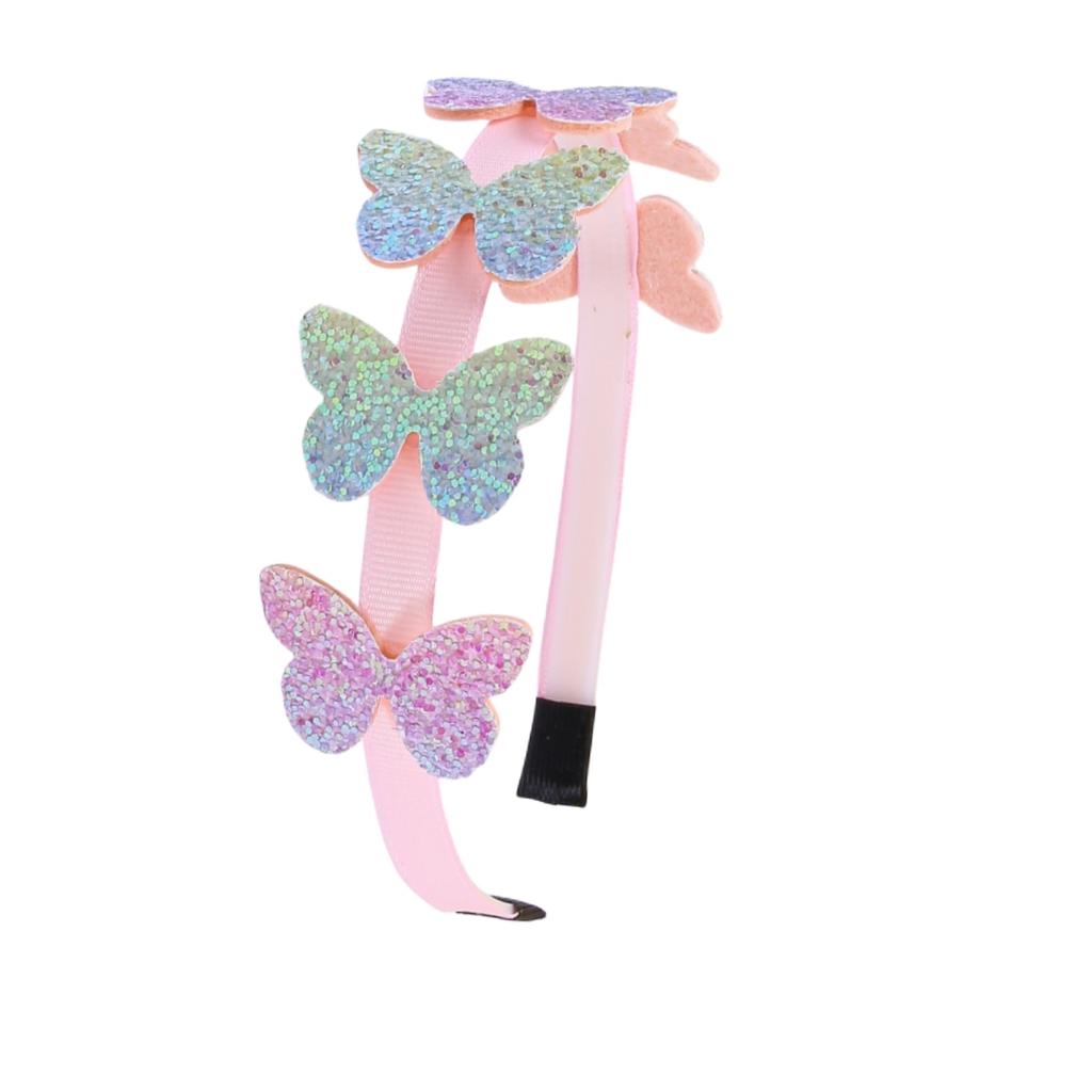 1/4pcs Glitter Star Headbands Party Decor Rainbow Butterfly Hairband Girls Headband Kids Children Party Favor Headwear