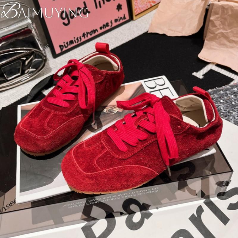 Fashion Flats Sport Shoes Casual Sneakers Woman Summer Loafers 2025 Trend Lace-Up Running Shoes Comfort Hiking Designer Zapatos De Mujer